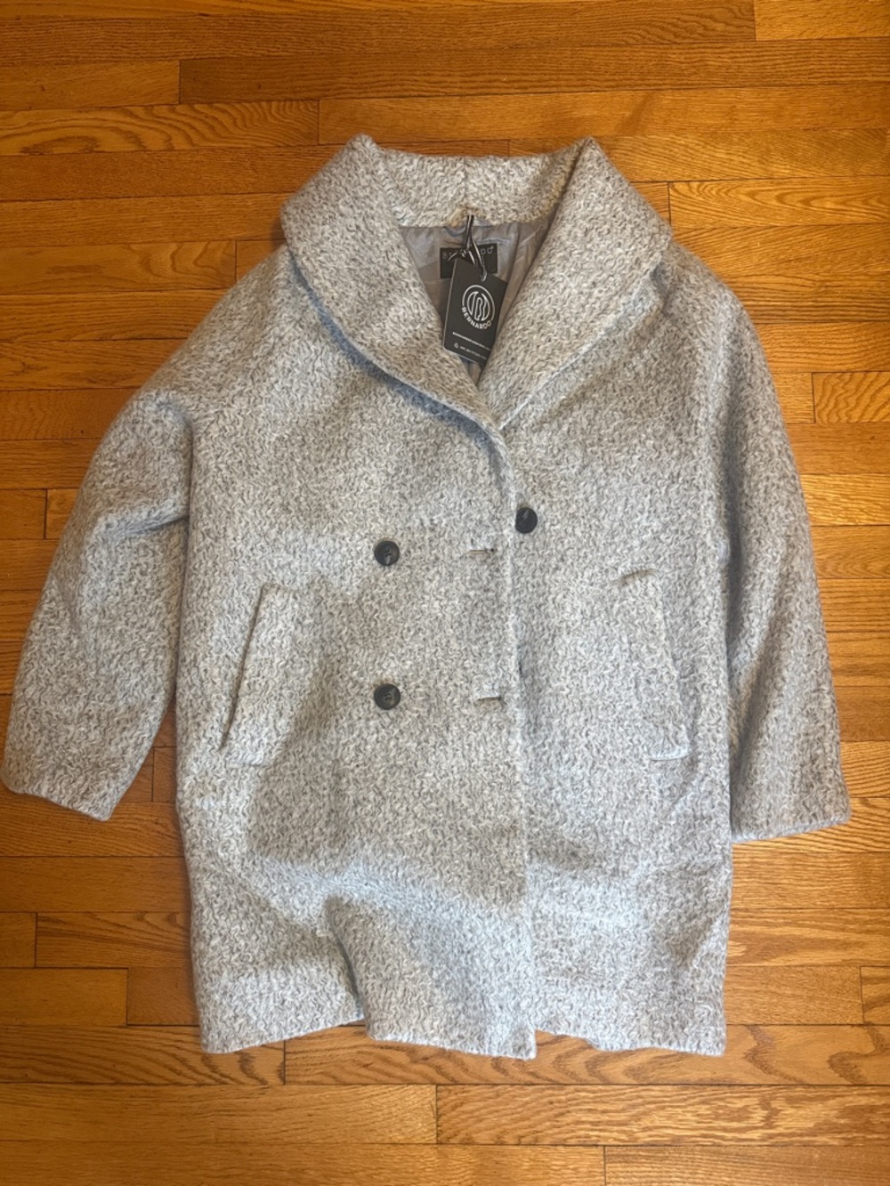 Bernardo City Retreat Textured Bouclé Coat